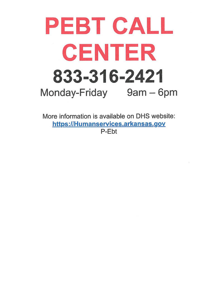 P-EBT call Center