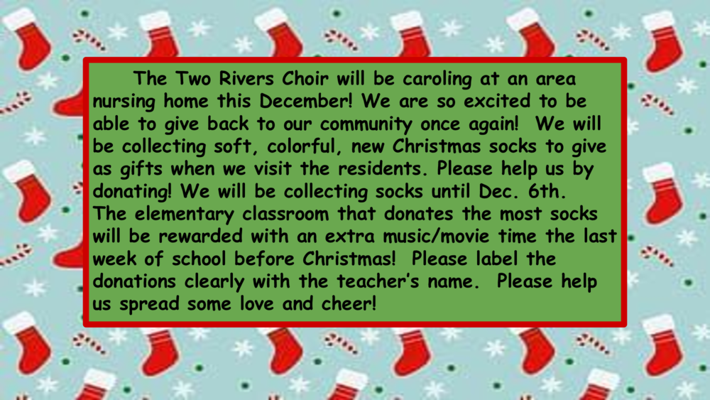 Two Rivers Choir To Collect Socks For Nursing Home Residents Two 