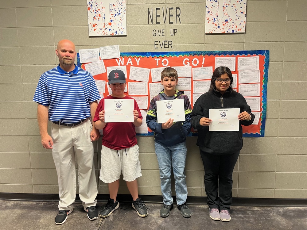 April Middle School Students of the Month