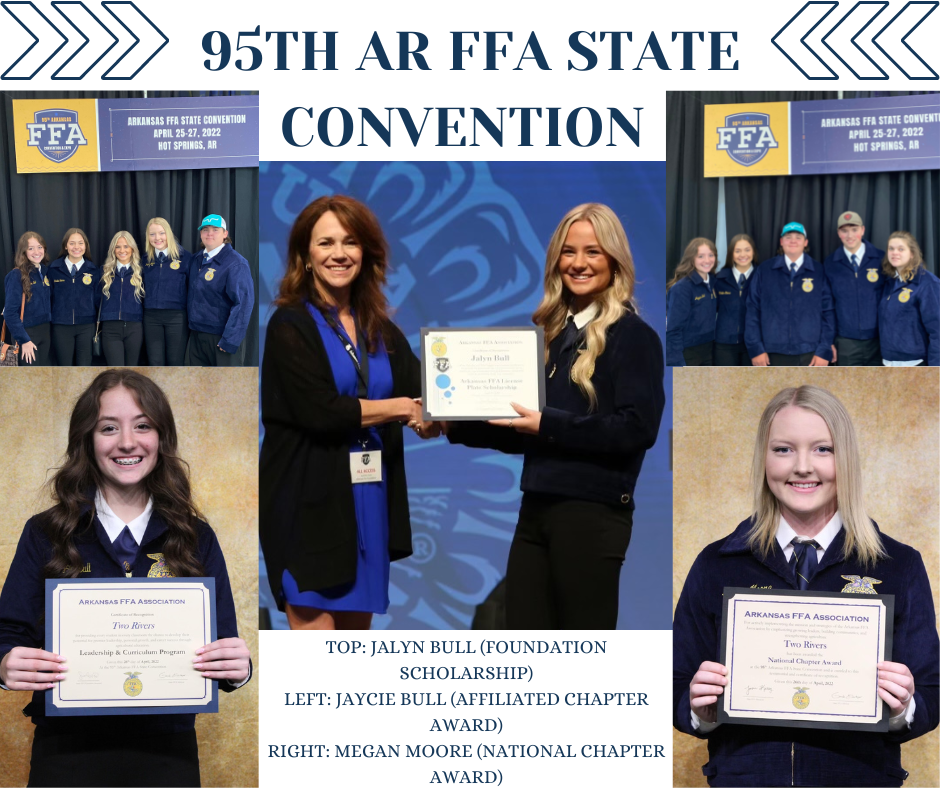 Two Rivers students receive awards at FFA State Convention Two Rivers