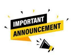 Important announcement